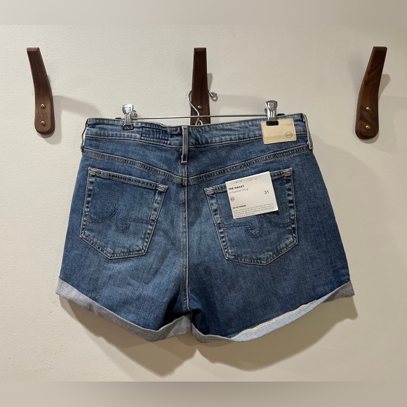 NWT AG Hailey Ex Boyfriend Roll-up Denim Shorts 3.5” Inseam Size 31 - Picture 6 of 12